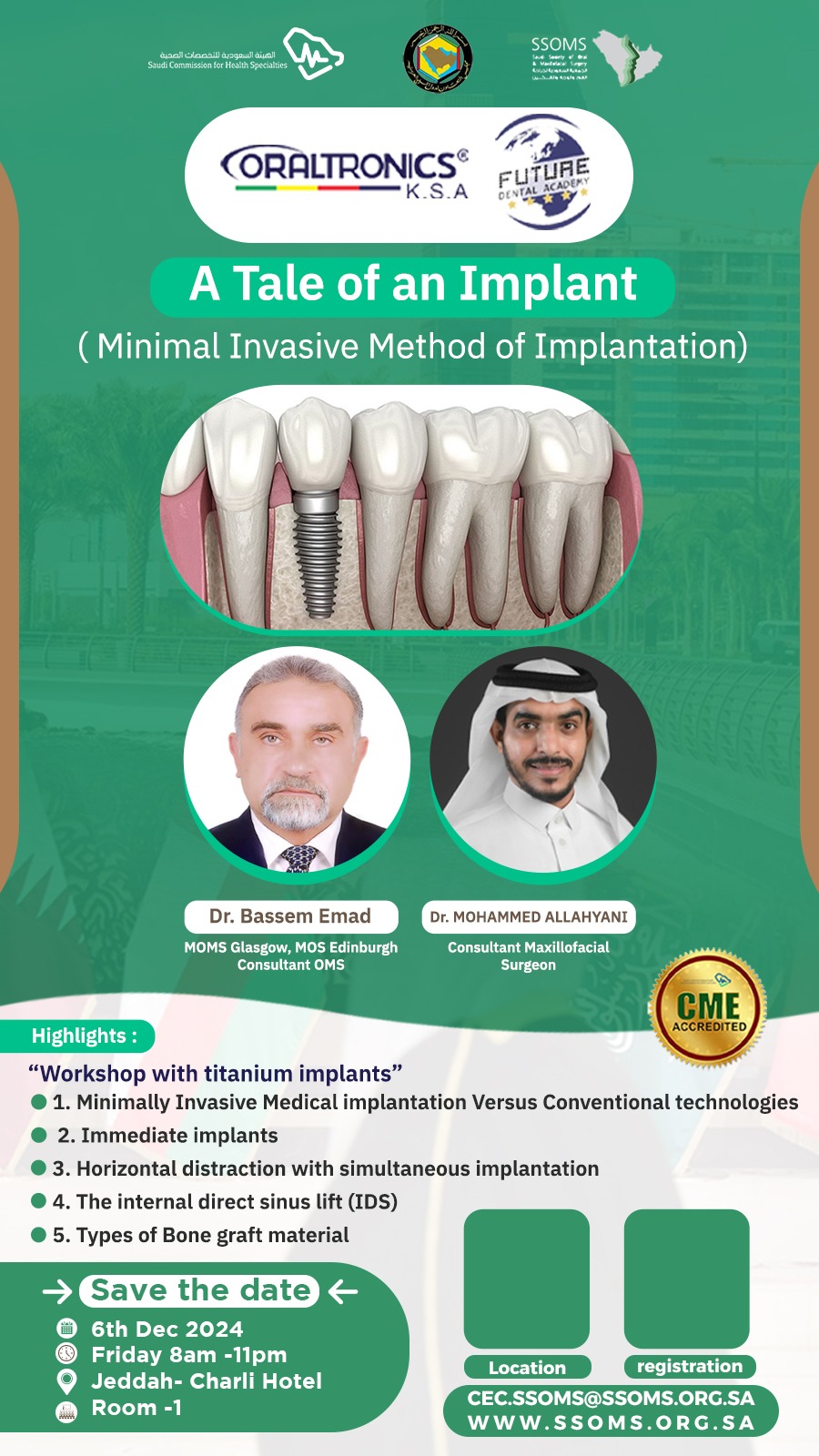 A Tale of an Implant ( Minimal Invasive Method of Implantation) workshop